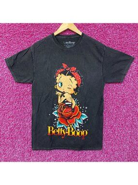 Betty Boop Rose Design T-Shirt S/M